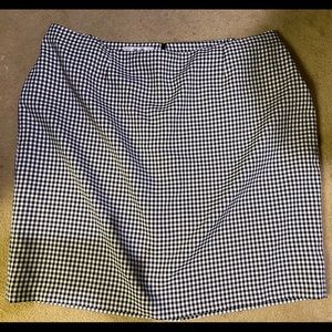 Jones Studio 24w plus size black  gingham skirt